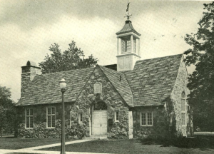 An old photo of the Hills Branch Library