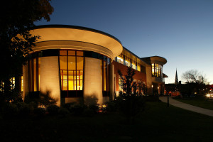 Wellesley Free Library from outside.