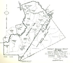 Map of Dedham 1636