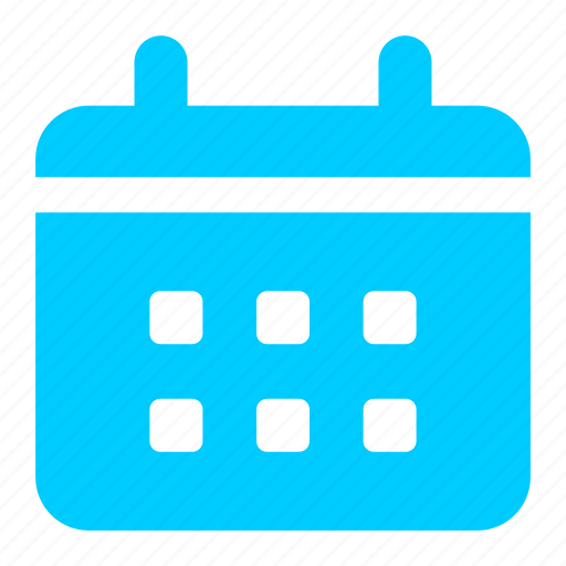 blue silhouette of a flip calendar page