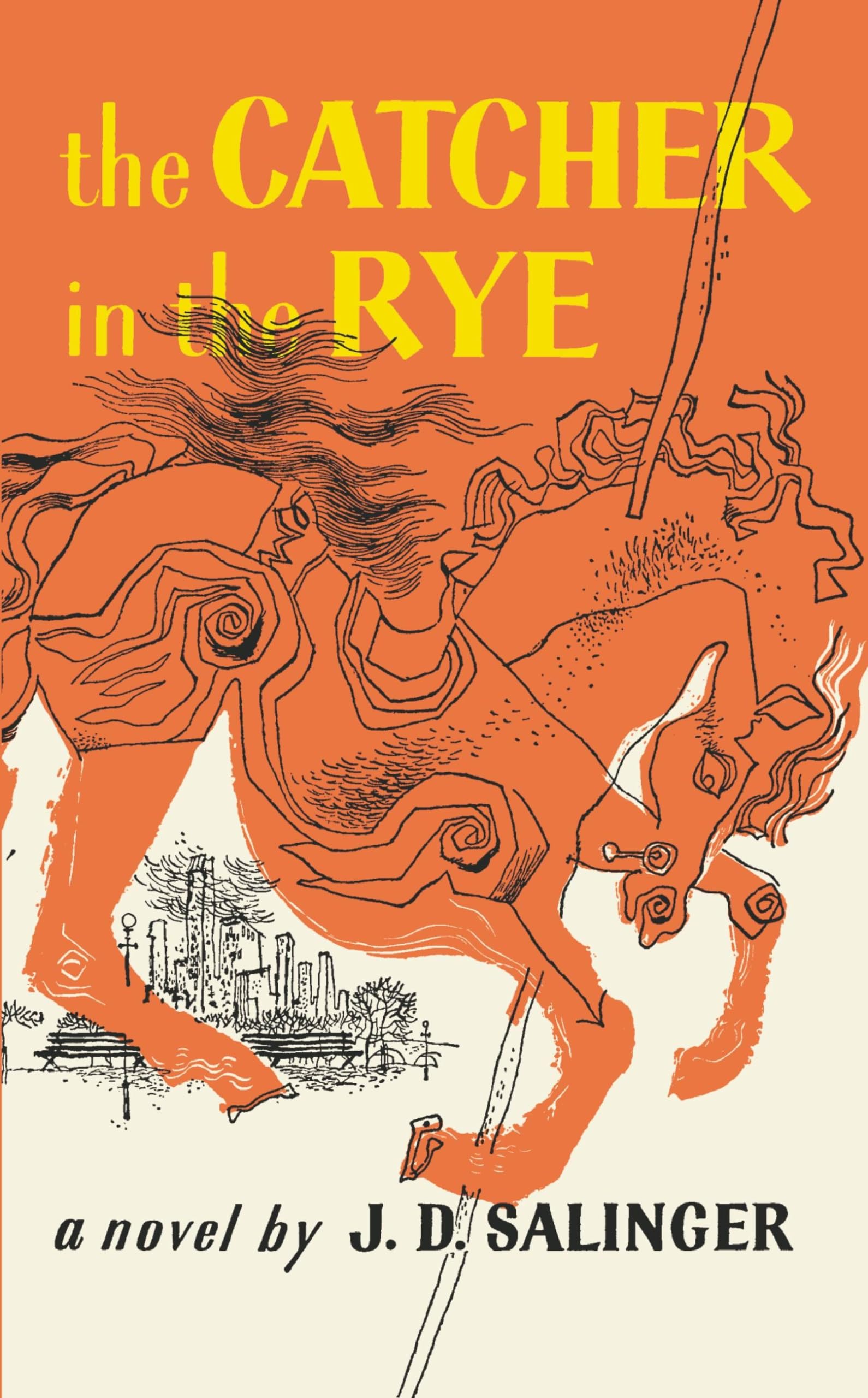 Cover art for book titled "The Catcher in the Rye"