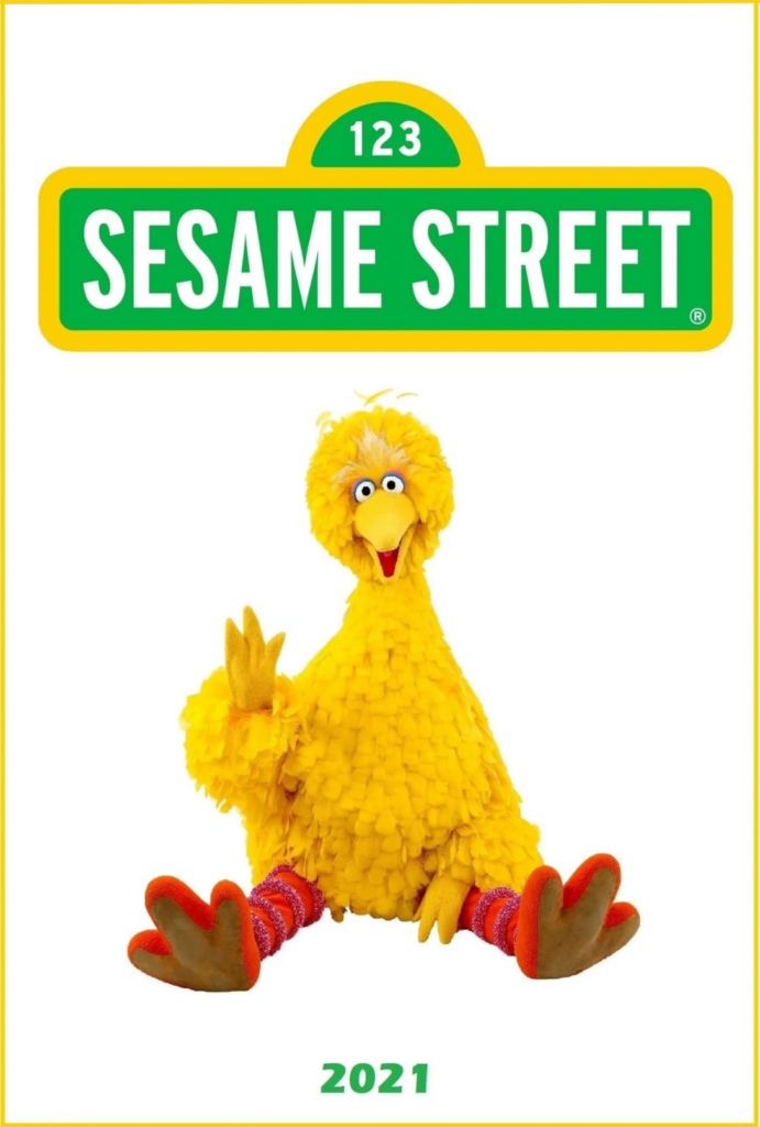 Sesame Street 2021 DVD Cover with Big BIrd